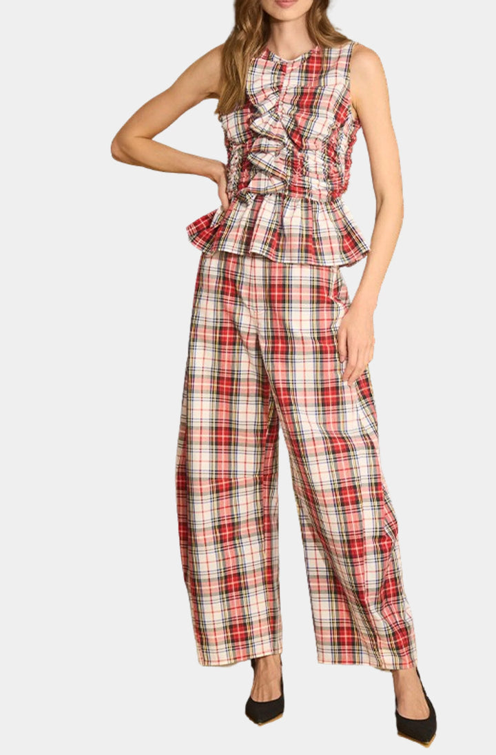 Hunter Bell – Mabel Pant in Carlyle Plaid