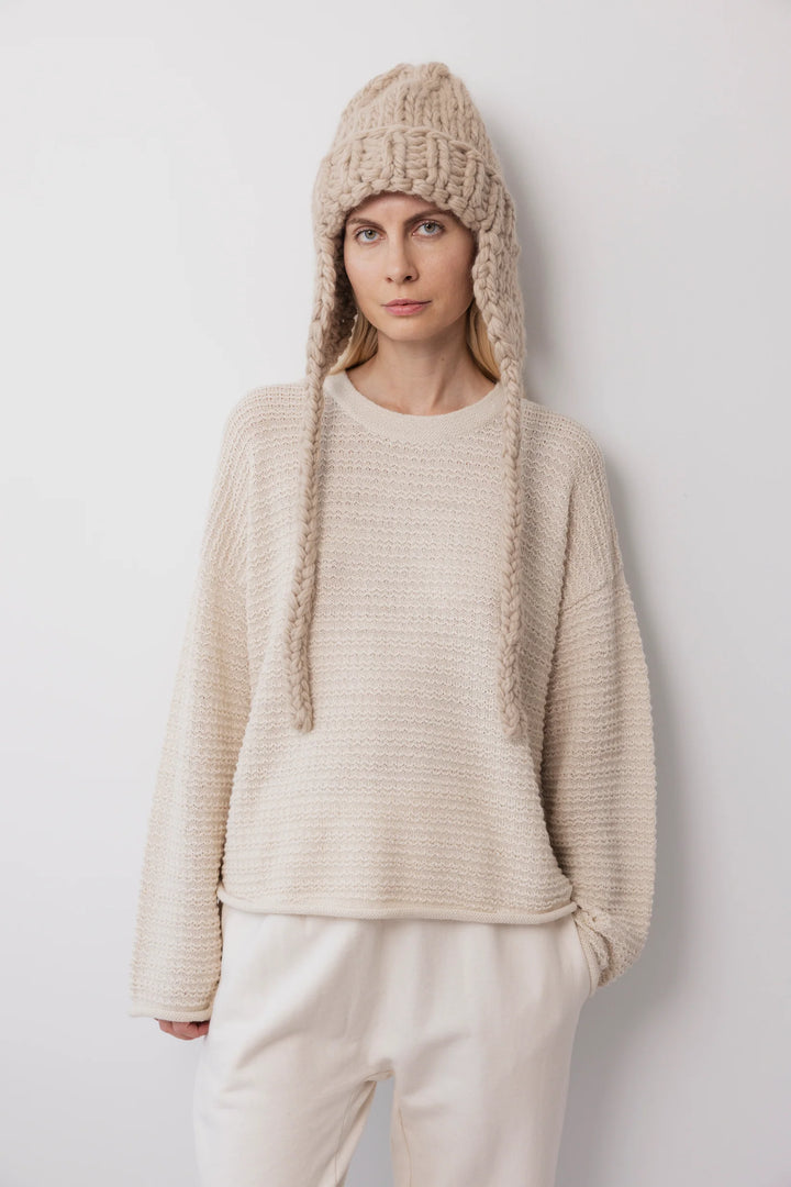 Wol Hide - Handknit Hat in Putty