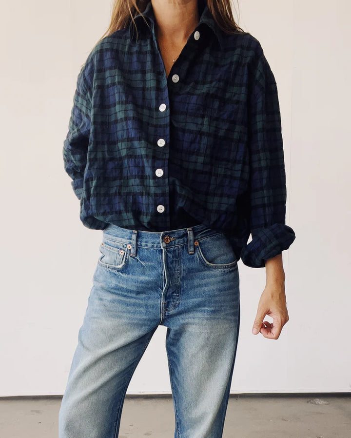 Hey Gang – The Big Shirt in Green Plaid