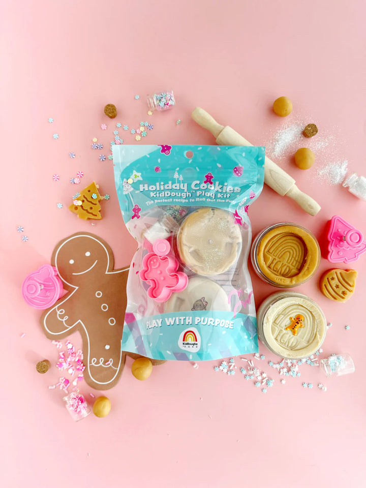 Earth Grown KidDoughs - Kid Dough Play Kit in Holiday Cookies