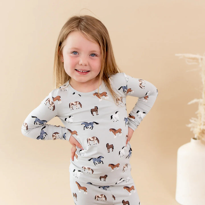 Kyte Baby - Long Sleeve Toddler Pajama Set in Horse
