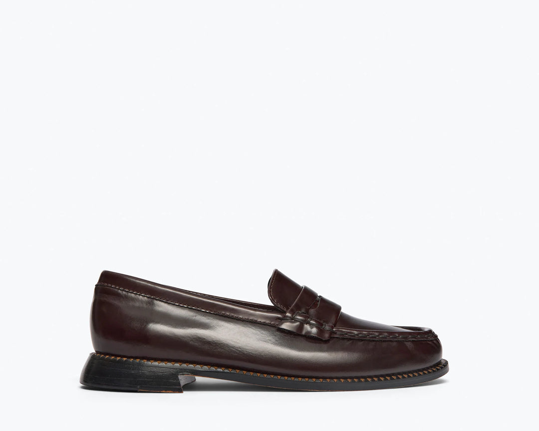 Freda Salvador – Elba Penny Loafer in Espresso Spazzalato