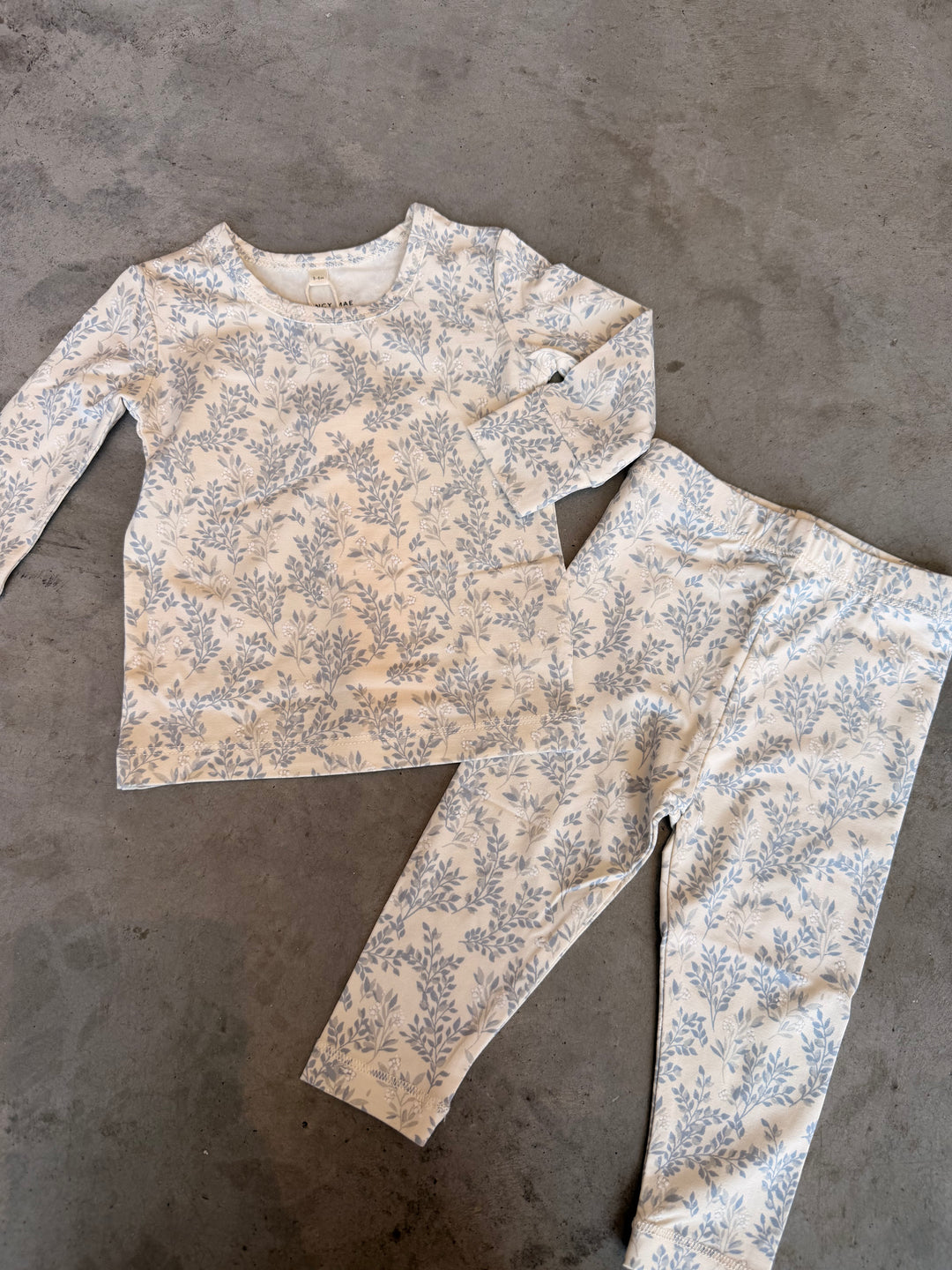 Quincy Mae – Bamboo Pajama Set in Cloud Floral
