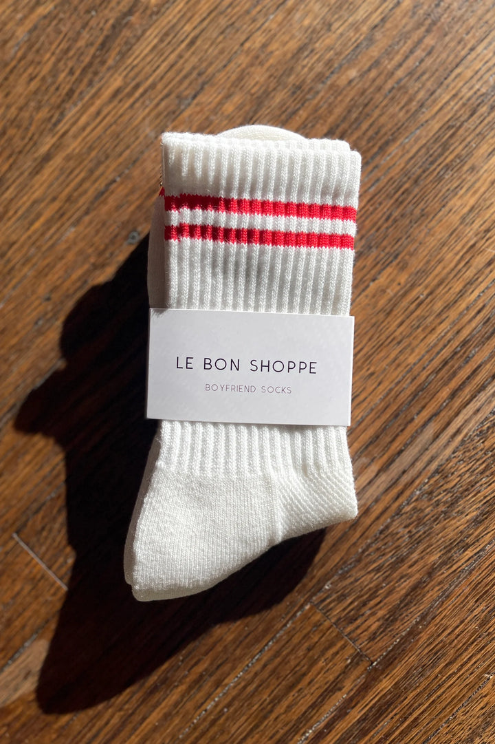 Le Bon Shoppe - Boyfriend Socks in Clean White