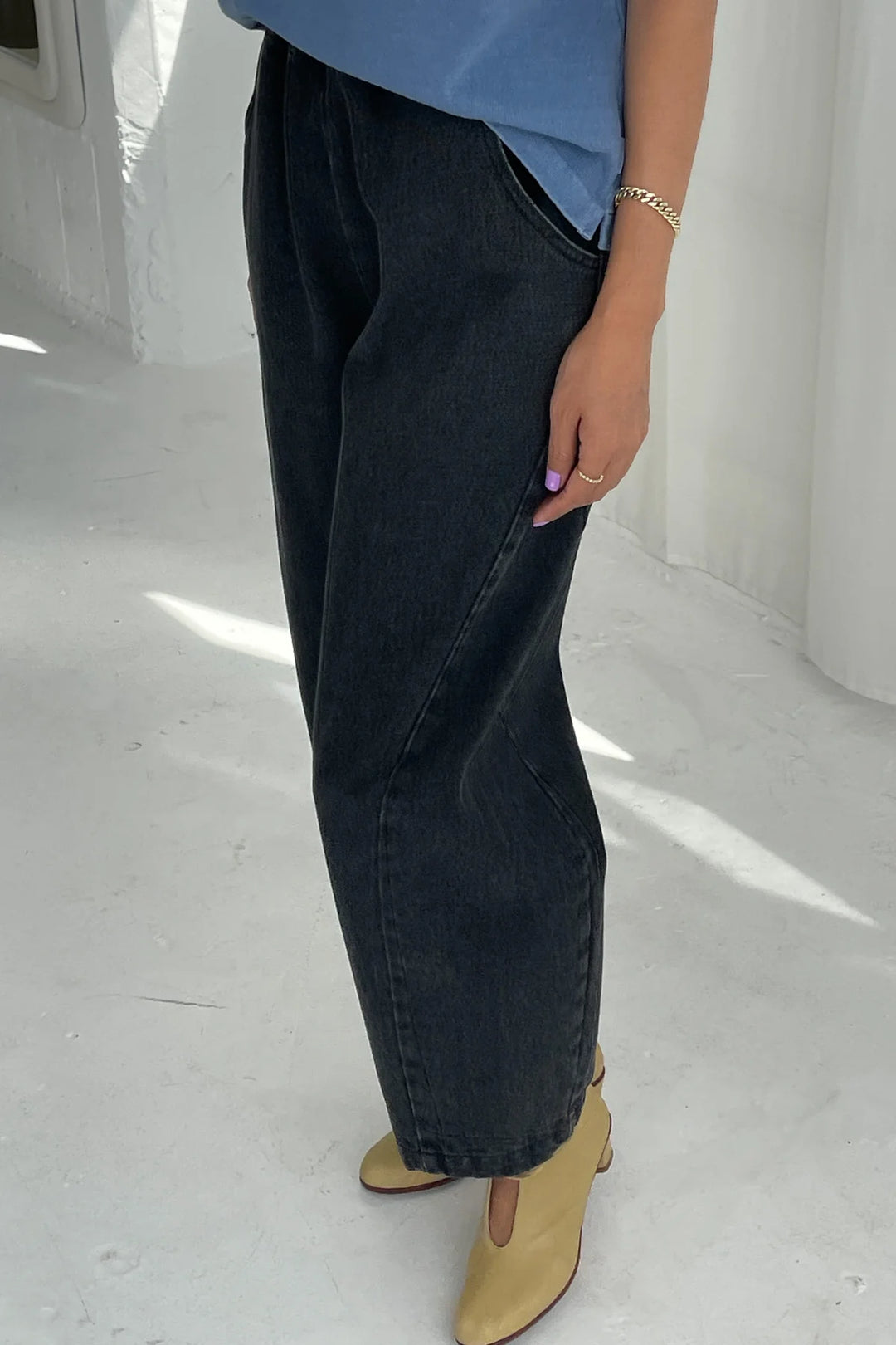 Le Bon Shoppe - Arc Pants in Black Denim