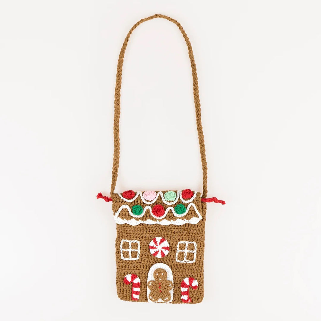 Meri Meri - Crochet Gingerbread House Bag