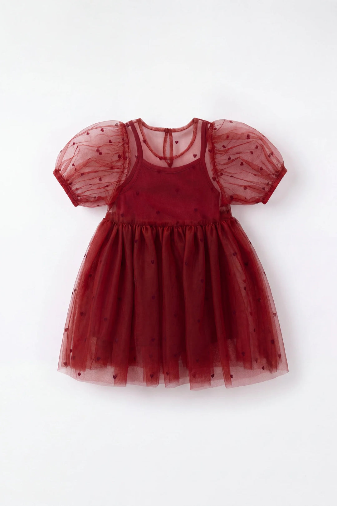 Jamie Kay – Zoella Tulle Dress in Cherry