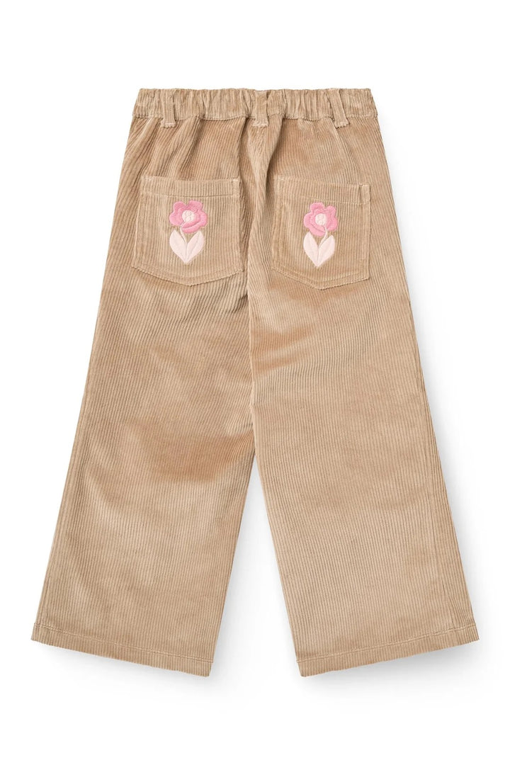 Copenhagen Colors- Corduroy Wide Leg Pant W Embroidery