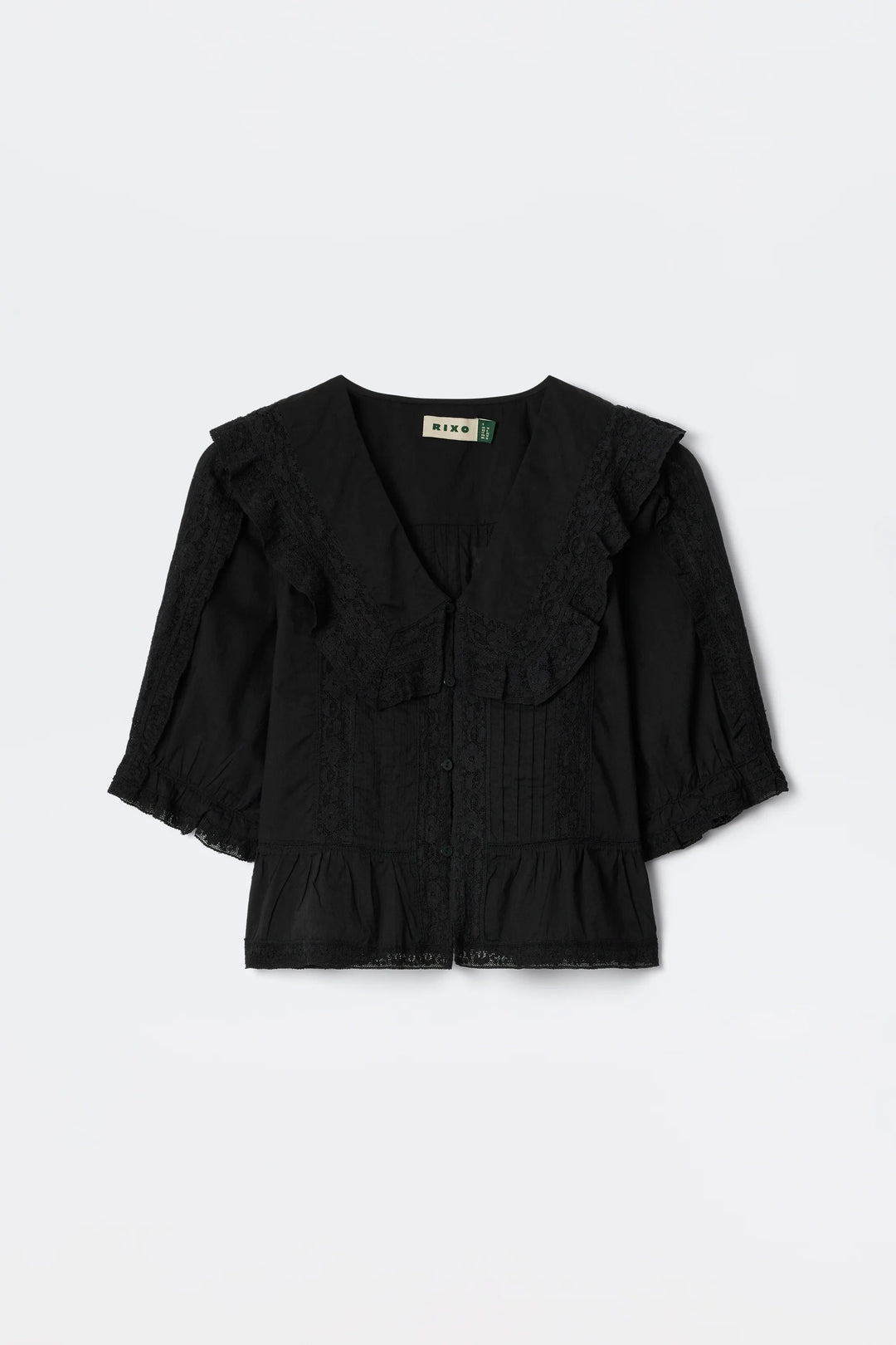 RIXO - Ellery Top Black
