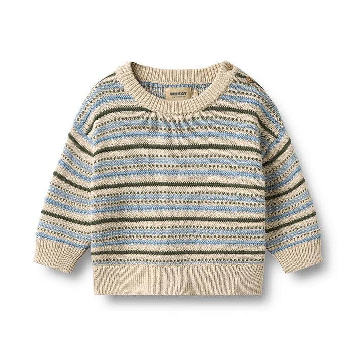 Wheat – Harlow Pullover in Blue & Green