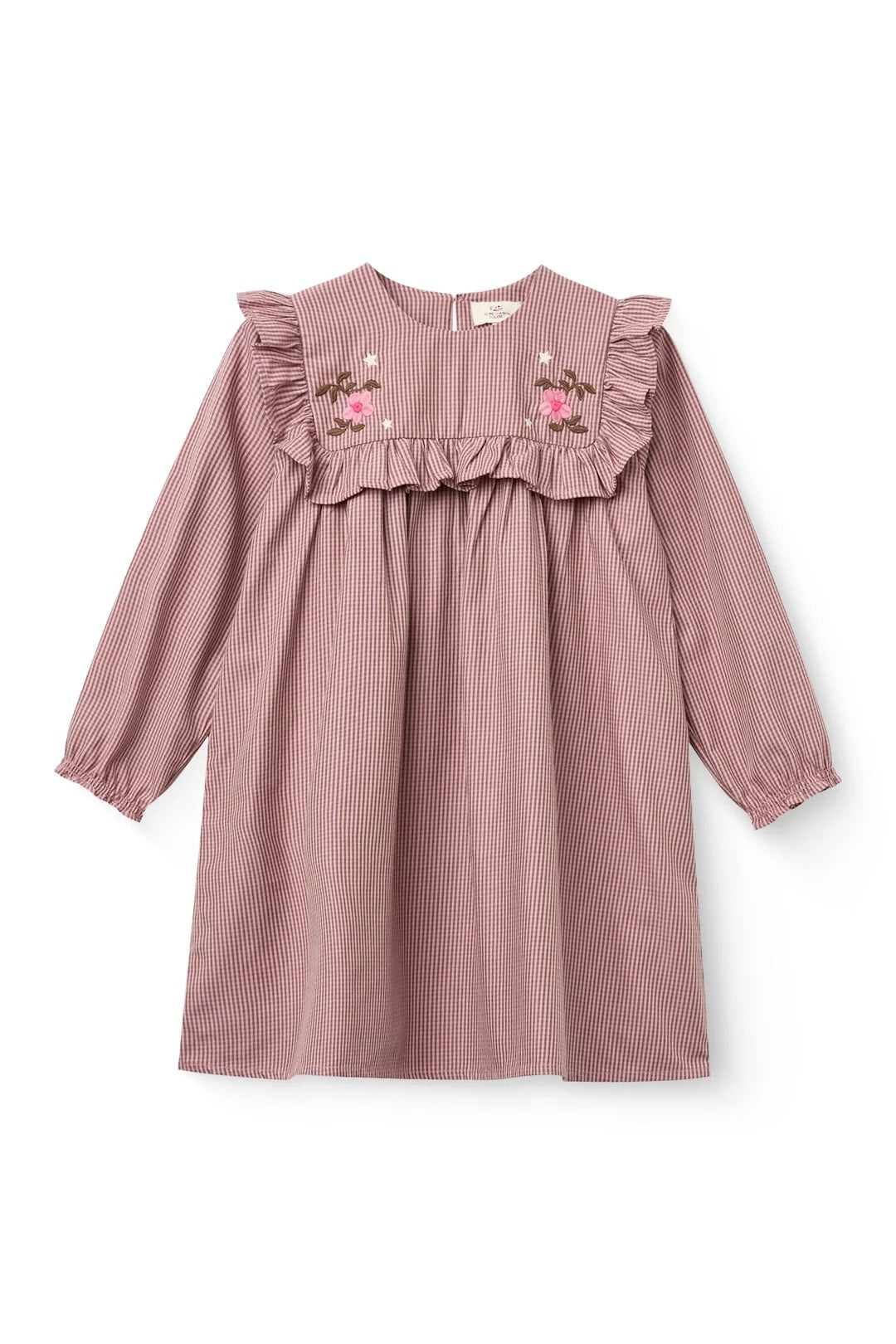 Copenhagen Colors- Checked Dress in Winter Rose