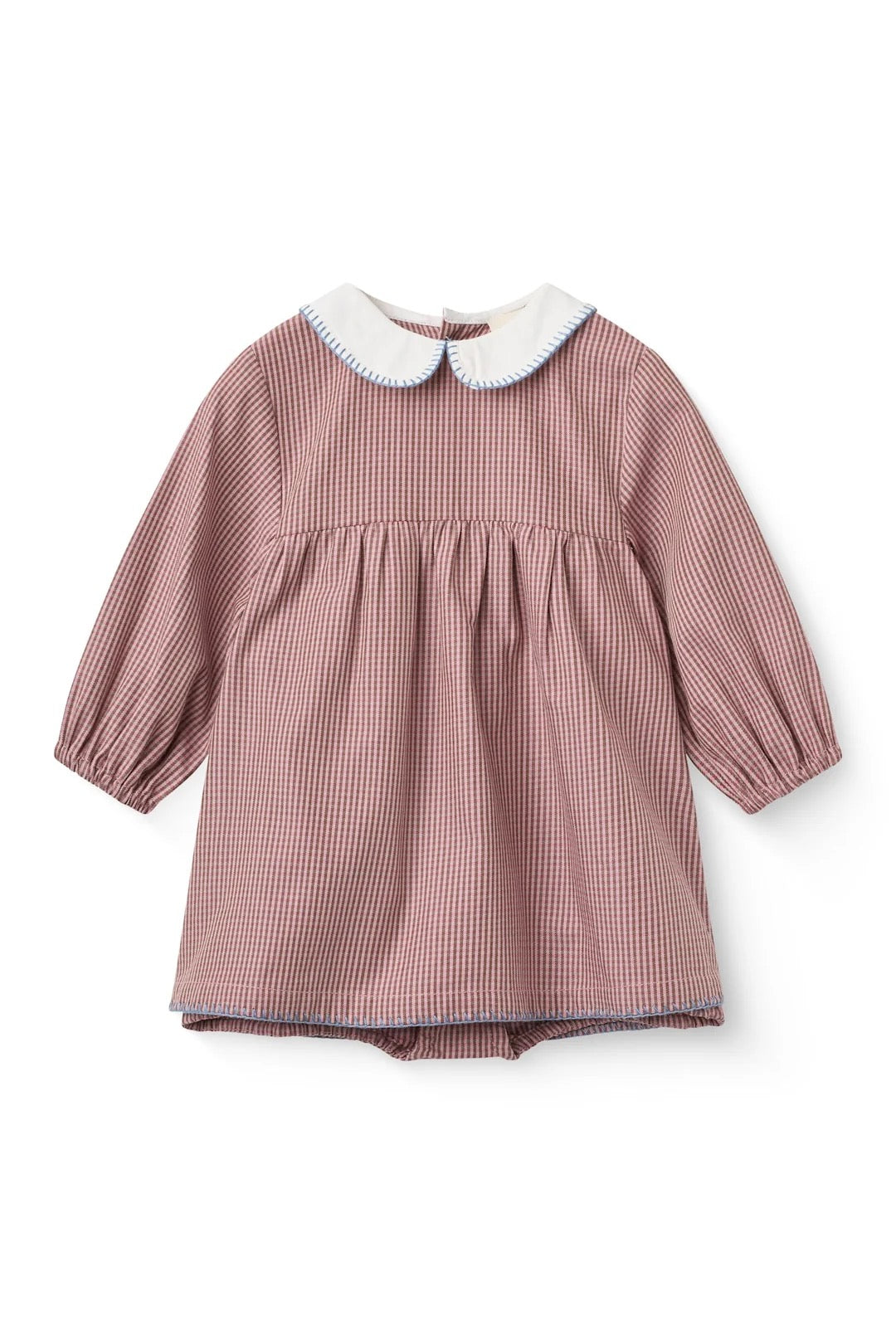 Copenhagen Colors- Checked Romper Dress W Collar