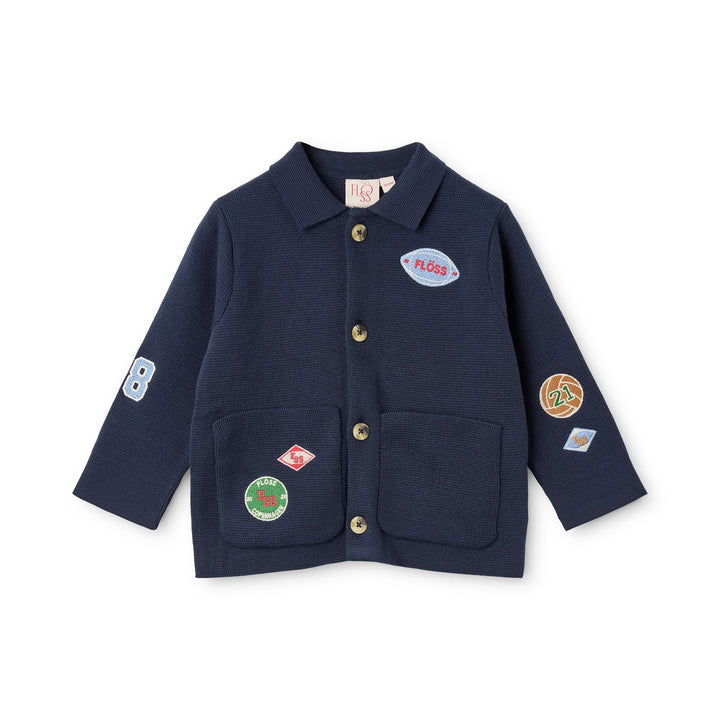 Floess – Vincent Overshirt in New Navy