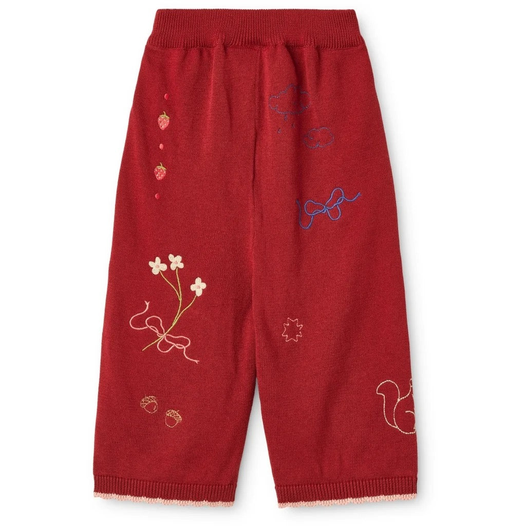 Floess – Agnes Pants in Dark Cranberry
