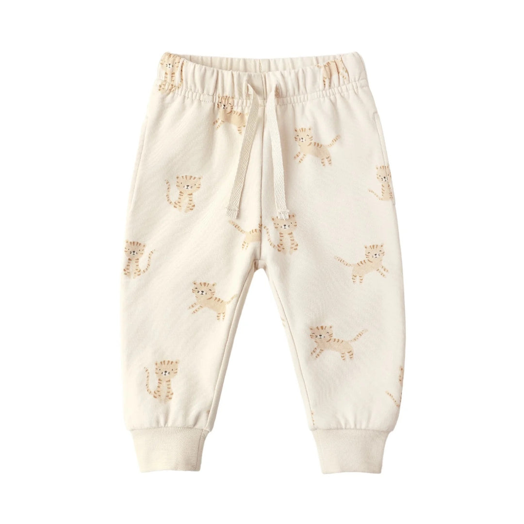 Quincy Mae - Relaxed Fleece Sweatpant in Tigers