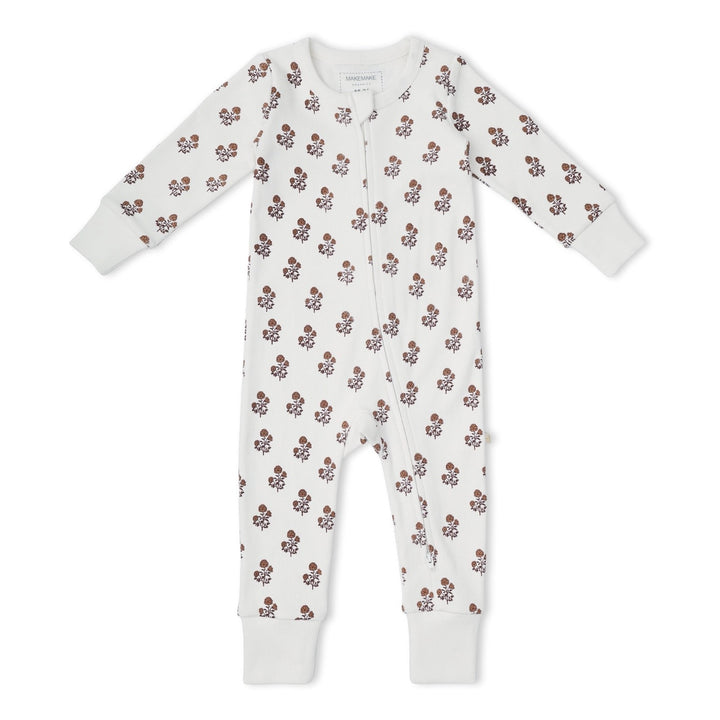 MakeMake Organics - Organic 2-Way Zip Romper in Loom