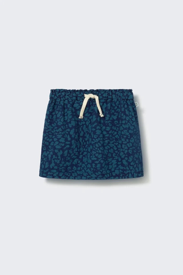 Cozmo- Bruna Denim Printed Skirt