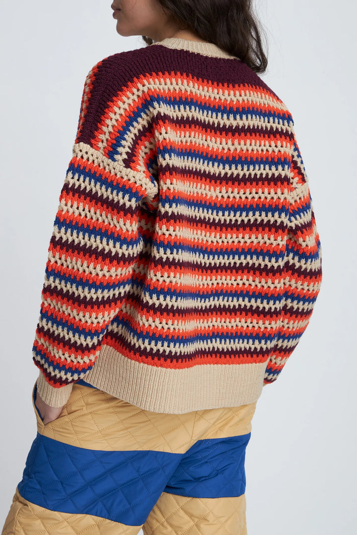 Stella Nova – Italian Wool Cardigan in Multicolor