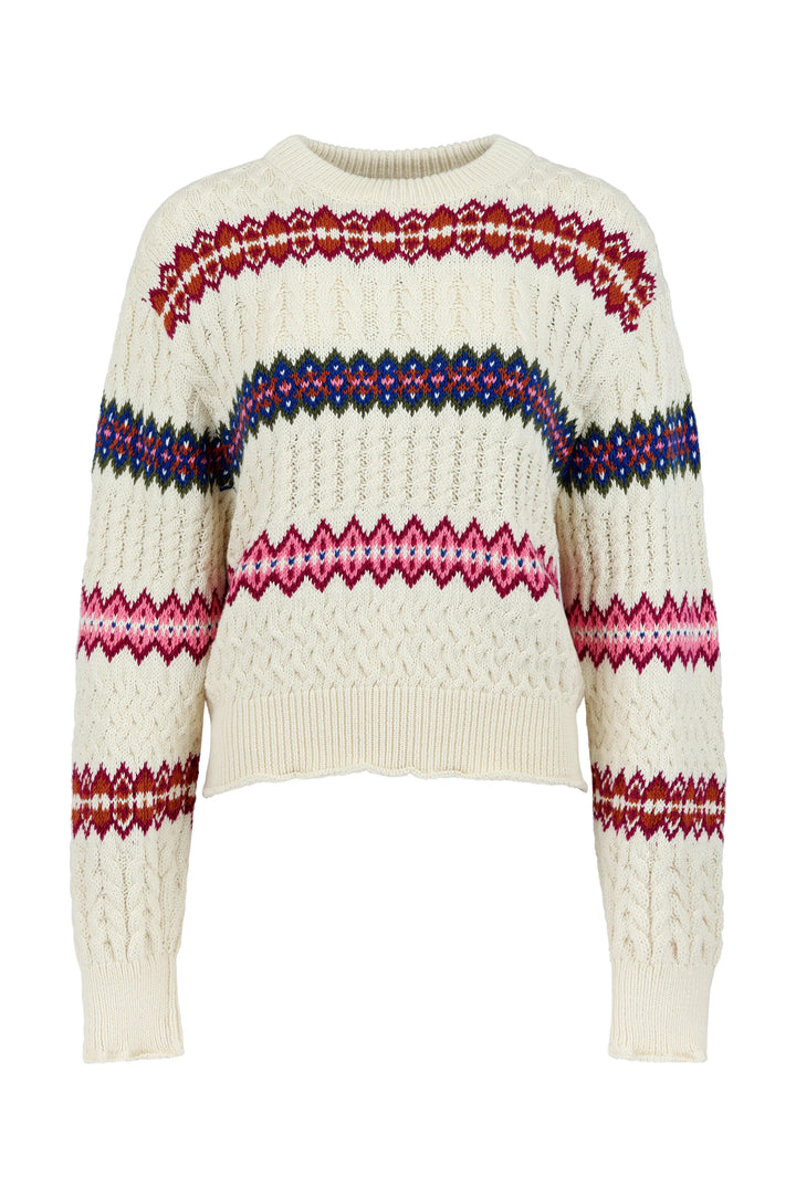 AMO Denim – Jemma Sweater in Bone Multi