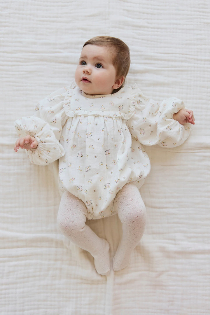 Jamie Kay - Organic Cotton Muslin Frances Playsuit in Ayla Whisper