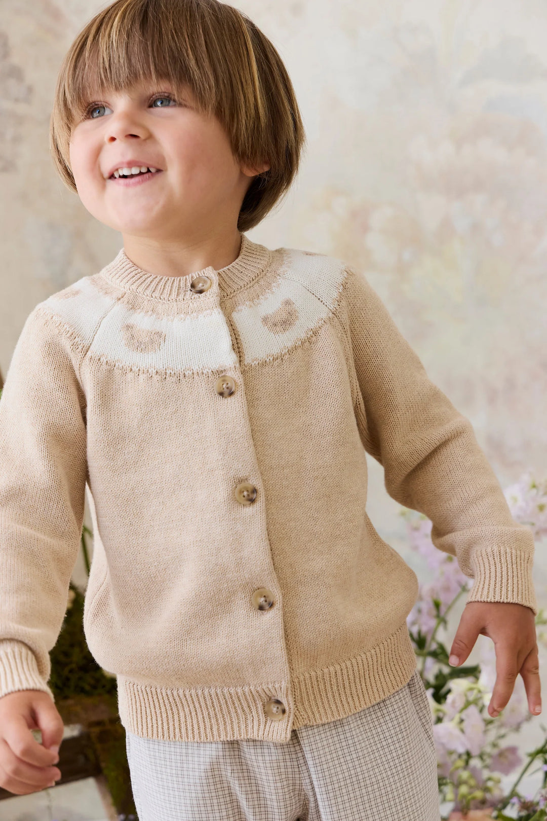 Jamie Kay – Riley Cardigan in Wheaten Marle