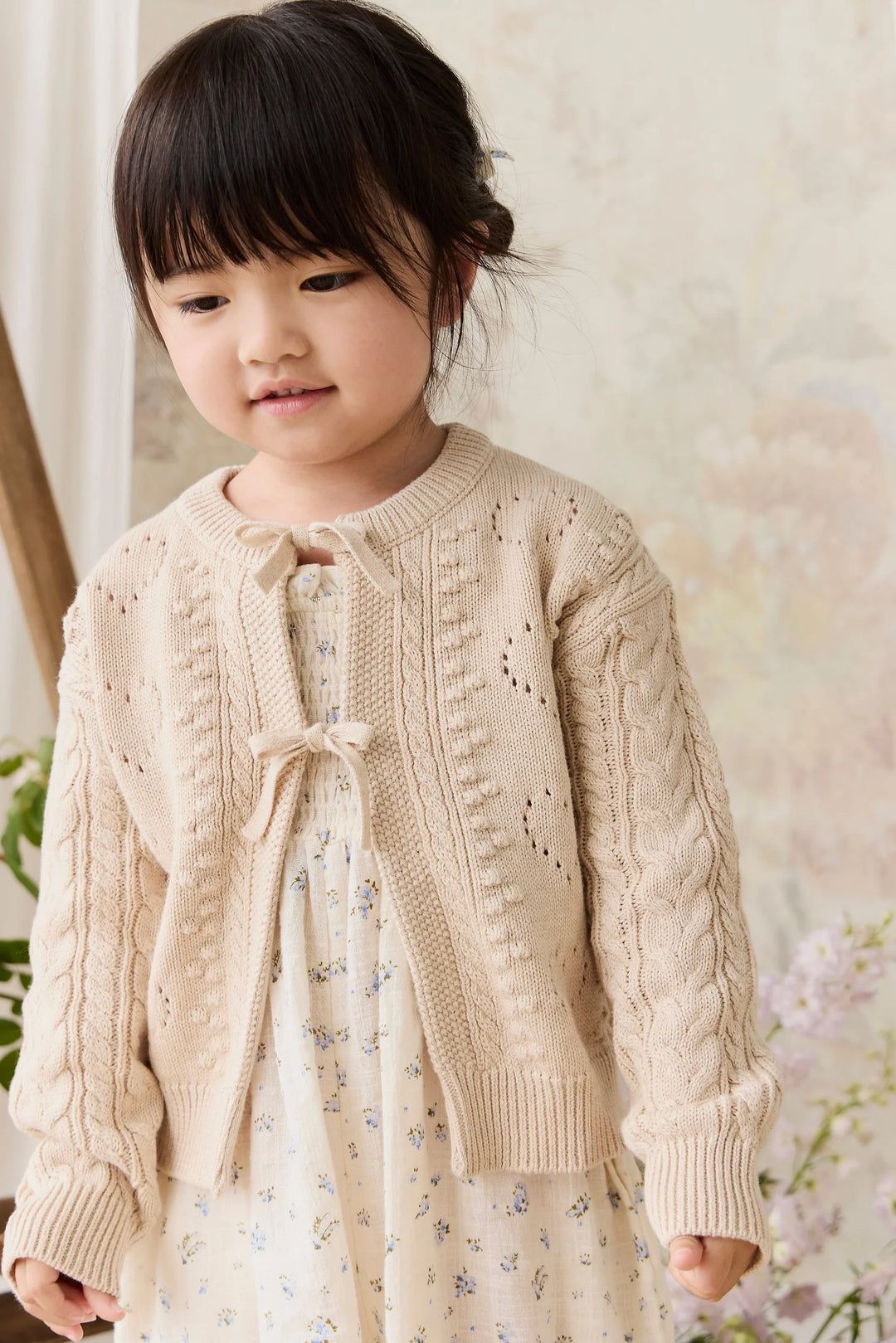 Jamie Kay – Josephine Cardigan in Light Oatmeal Marle