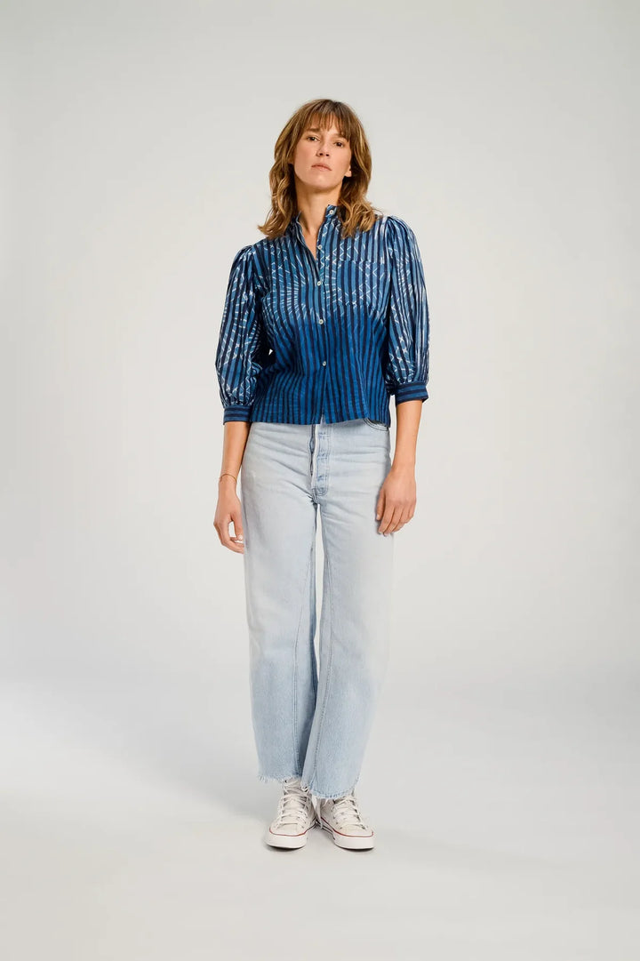 V De Vinster – Jodpur Blouse in Indigo