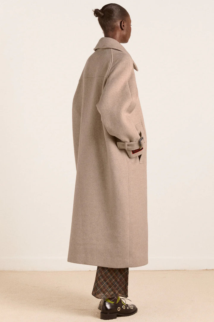Damson Madder – Jude Wool Coat in Grey