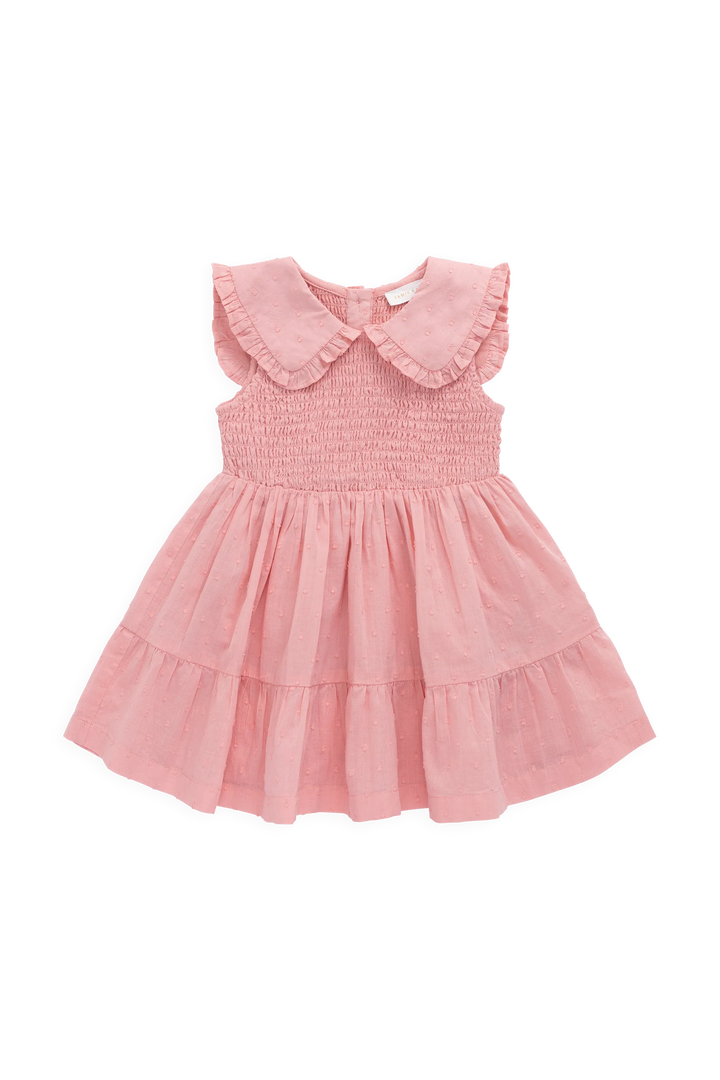Jamie Kay – Organic Claudine Dress in Swiss Pink