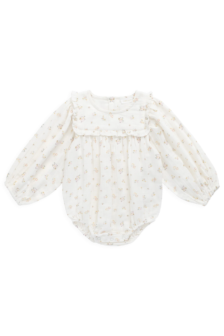 Jamie Kay - Organic Cotton Muslin Frances Playsuit in Ayla Whisper