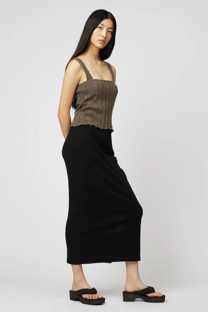 Atelier Delphine – Jersey Midi Skirt in Black