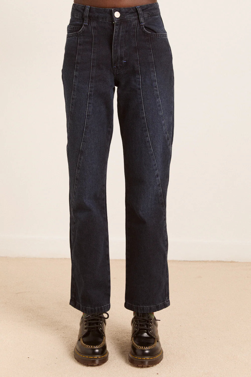 Damson Madder – Juli Wavy Seam Jeans in Blue