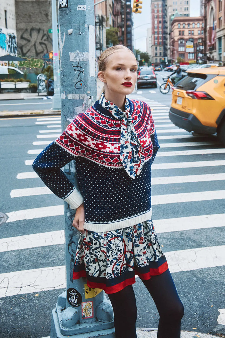 Hunter Bell – Josie Sweater in St Moritz Fair Isle