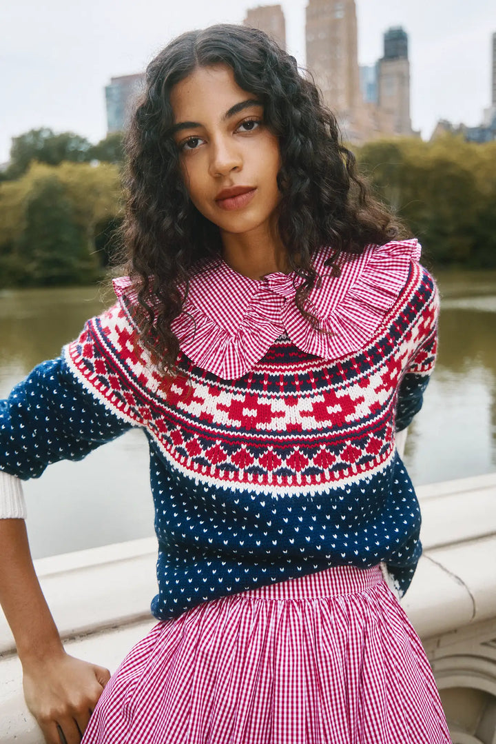 Hunter Bell – Josie Sweater in St Moritz Fair Isle