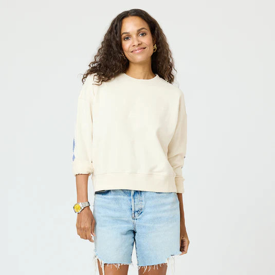 Kerri Rosenthal – Ex-Boyfriend Imperfect Heart Sweatshirt in Sand