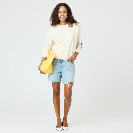 Kerri Rosenthal – Ex-Boyfriend Imperfect Heart Sweatshirt in Sand