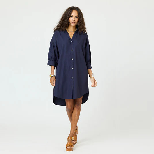 Kerri Rosenthal – Gigi Dress in Indigo Blue