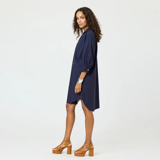 Kerri Rosenthal – Gigi Dress in Indigo Blue
