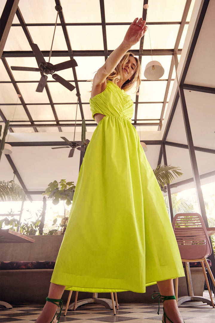 Hunter Bell - Kathleen Dress in Lime