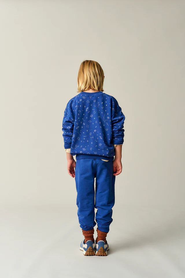 My Little Cozmo – Space Plush Sweatshirt in Blue