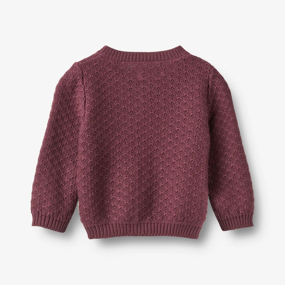 WHEAT – Magnella Cardigan in Plum