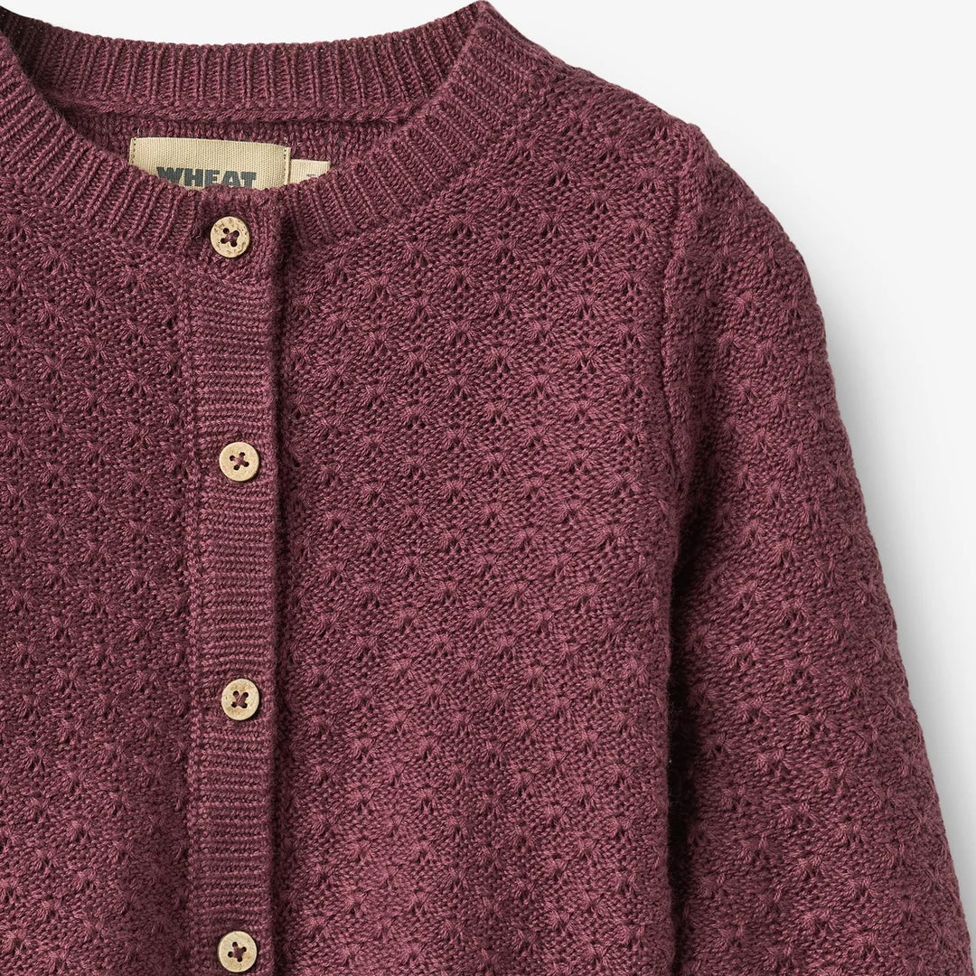 WHEAT – Magnella Cardigan in Plum