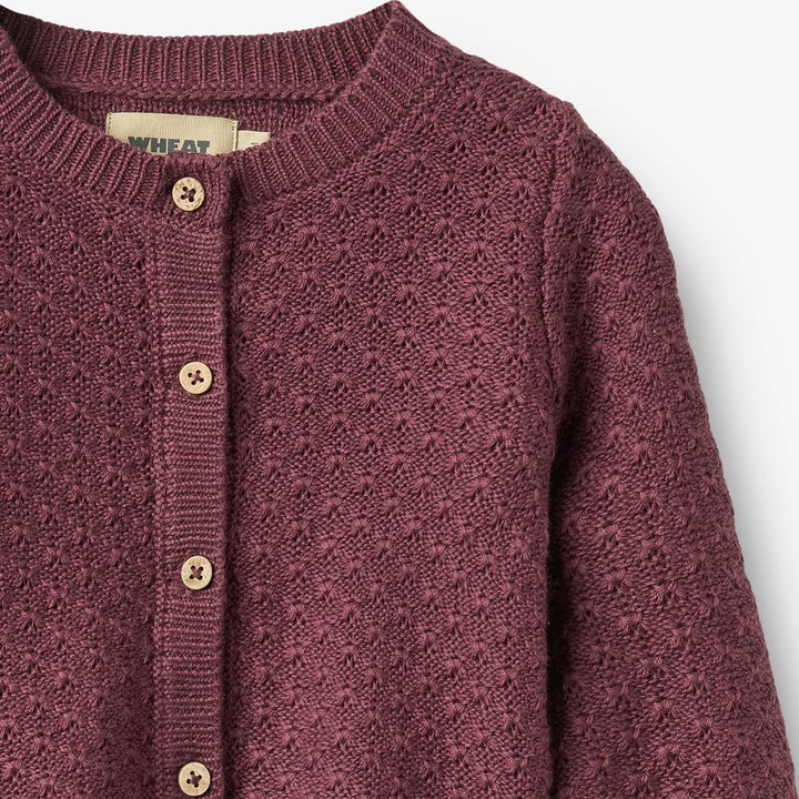 WHEAT – Magnella Cardigan in Plum