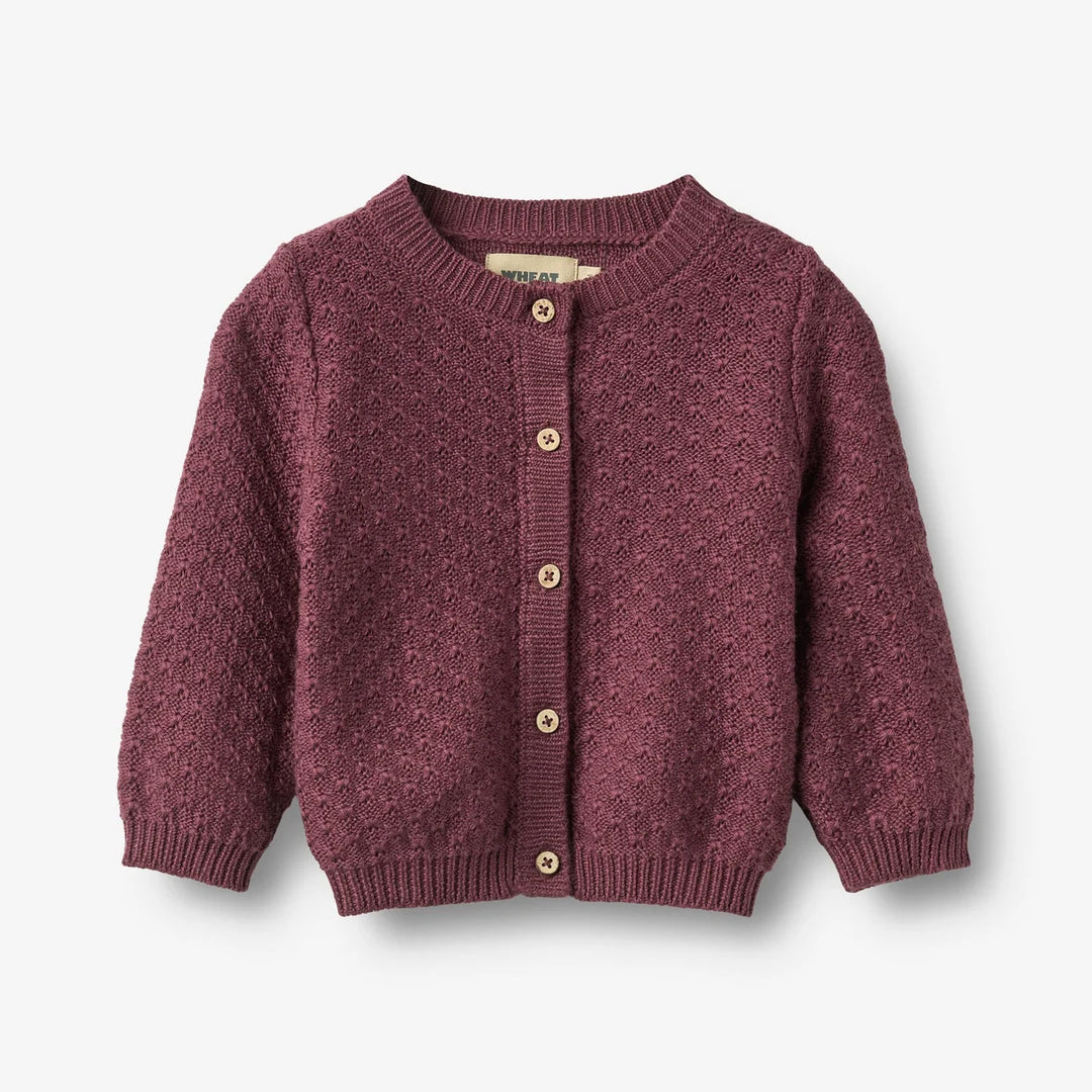 WHEAT – Magnella Cardigan in Plum