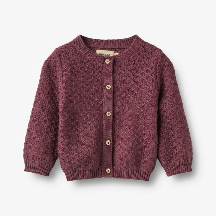 WHEAT – Magnella Cardigan in Plum