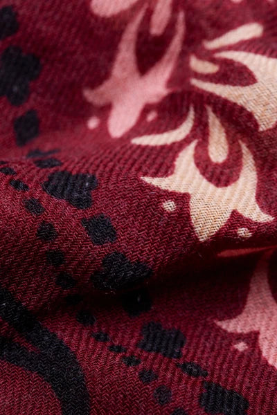 Maison Lecomte Flament – Wool Silk Blend Bandana in Salem