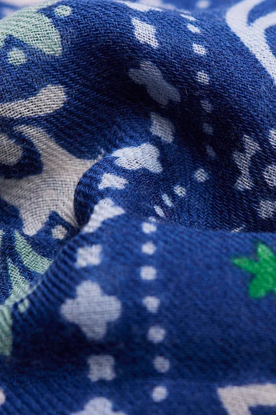Maison Lecomte Flament – Wool Silk Blend Bandana in Deauville