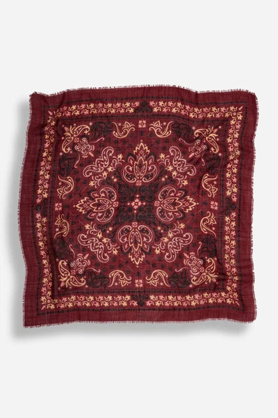 Maison Lecomte Flament – Wool Silk Blend Bandana in Salem