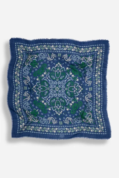 Maison Lecomte Flament – Wool Silk Blend Bandana in Deauville