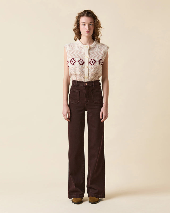 Le Jean - Virginia Wide Leg in Cocoa
